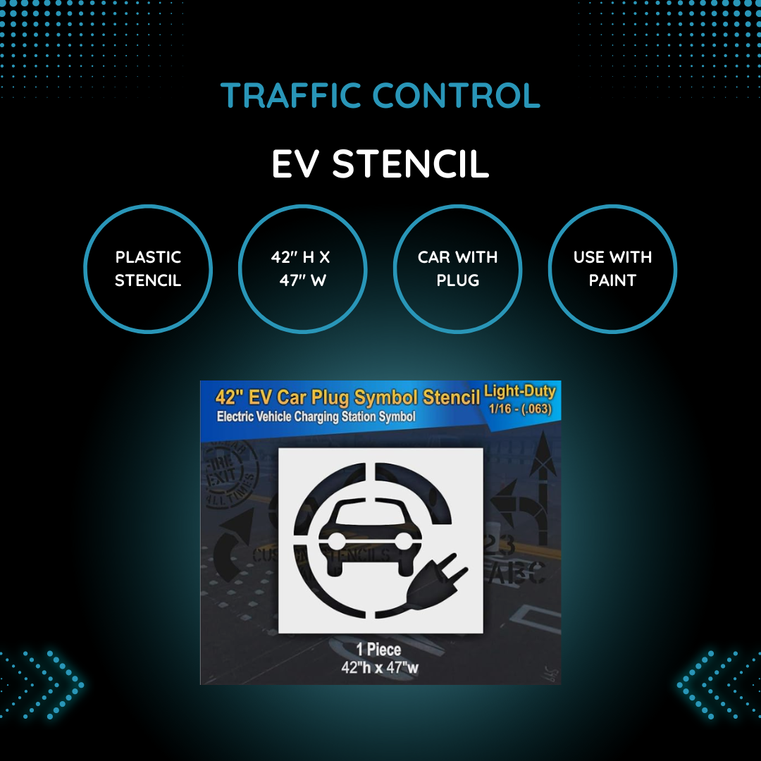 EV Charging Parking Space Stencil - Rental