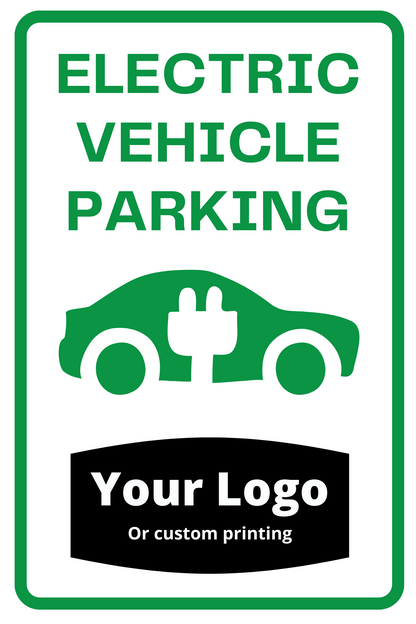 Deluxe EV Charging Parking Sign - Customized