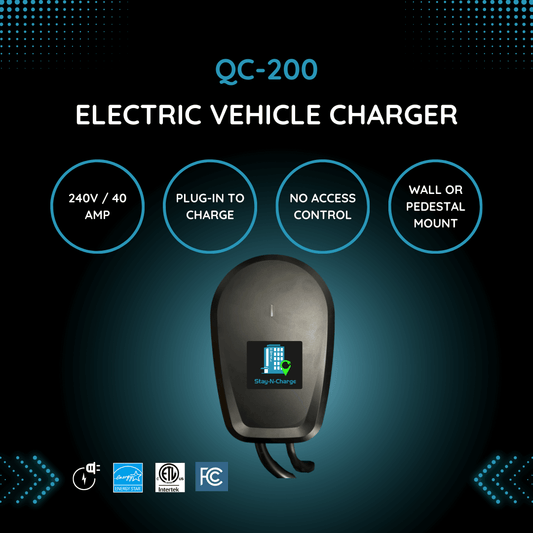 QC-200 Level 2 Electric Vehicle (EV) Charger 40 AMP