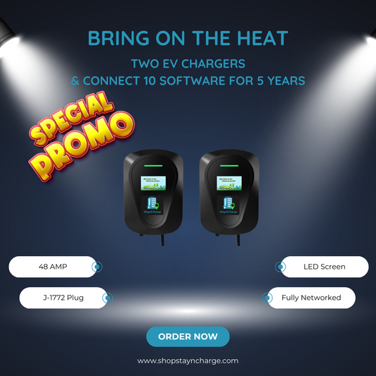 Two 11.5kW Level 2 EV Chargers & 5-Years of Software