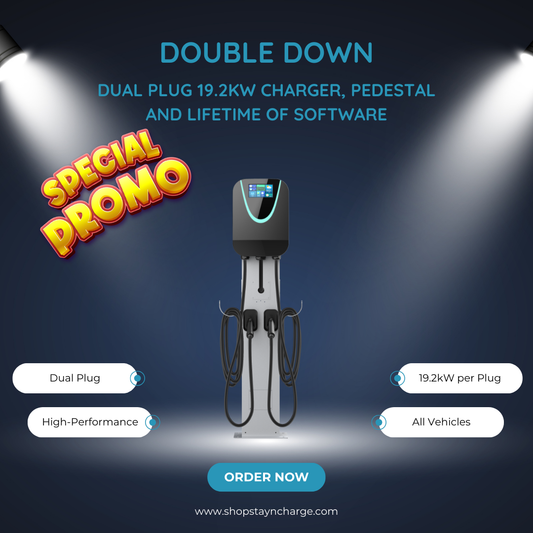 DOUBLE DOWN: Dual 19.2 kW Level 2 Charger with Lifetime Software