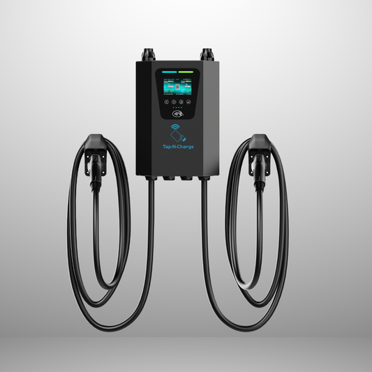 Tap-N-Charge™ | 80A Dual-Plug Commercial EV Charger